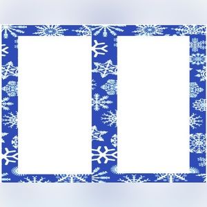 Shipping labels winter snow snowflakes half sheet custom
